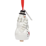 Peace Snowman Mini Bell Ornament