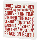 Three Wise Women Block SIgn