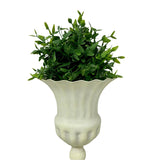 Distressed Tall Scalloped Decorative Cup.