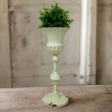 Distressed Tall Scalloped Decorative Cup.