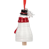 Holiday Snowman Mini Bell Ornament
