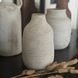 Textured White Vase