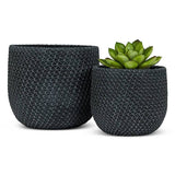 Mesh Texture Cement Planter