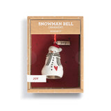 Joy Snowman Mini Bell Ornament