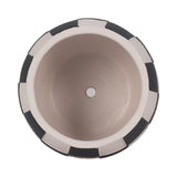 Black & White Checkerboard Planter