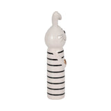 Ceramic Striped Bunny with Heart Figurine (LG)