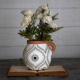 Jenica Hand Painted Terracotta Bud Vase