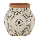 Jenica Hand Painted Terracotta Bud Vase