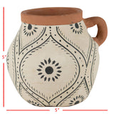 Jenica Hand Painted Terracotta Bud Vase