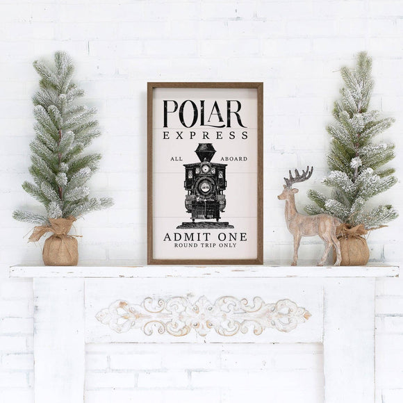 Polar Express Admit One Train Ticket Wall Art