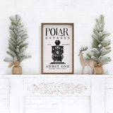 Polar Express Admit One Train Ticket Wall Art