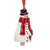 Holiday Snowman Mini Bell Ornament