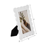 Resin with Decorative Scalloped Edge Picture Frame