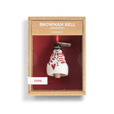 Love Snowman Mini Bell Ornament