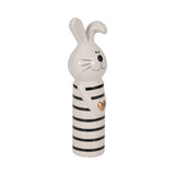 Ceramic Bunny with Gold Heart Figurine