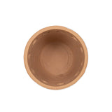 Galiot Round Cutout White Terracotta Planter Pot