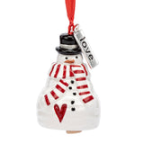 Love Snowman Mini Bell Ornament