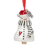 Happy Holidays Snowman Mini Bell Ornament