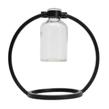 Auden Black Metal & Glass Bud Vase