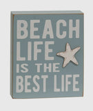 Beach Life Starfish Box Sign