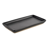 Black Stoneware Tray.