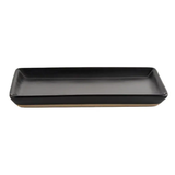 Black Stoneware Tray.