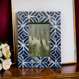 Chelsea 4x6 Blue and White Photo Frame