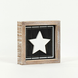 Candy Cane and Star Reversible Box Sign.