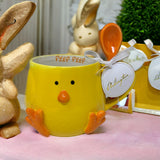 Yellow Chick Mug and Spoon