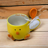 Yellow Chick Mug and Spoon