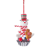 Cupcake Snowman Ornament.