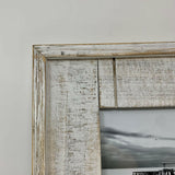 Distressed 8x10 White Wood Frame.