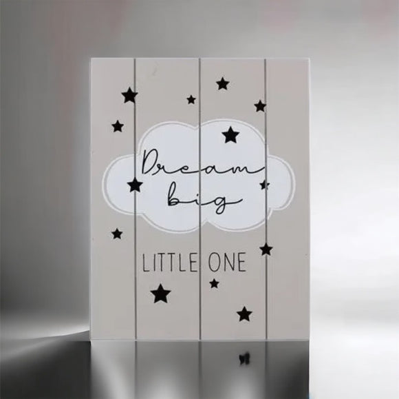 Dream Big Little One LED Light Up Wall SIgn