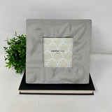 Embossed Metal 4x4 Picture Frame.