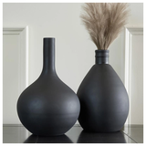 Joshua Matte Black Vase.