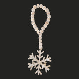 Mango Wood Bead Snowflake Decor