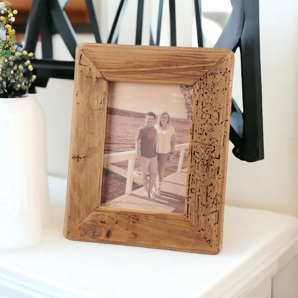 Rustic Wood Rectangle Frame (4x6 Photo)