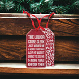 Liquor Store Clerk Wine Tag