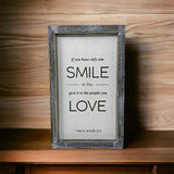 If You Only Have One Smile Double Sided Wall Decor