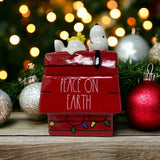 Rae Dunn X Peanuts Peace On Earth Snoopy Canister