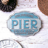 Pier Metal Wall Sign