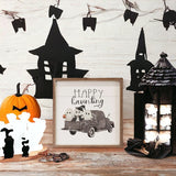 Happy Haunting 4x4 Sign