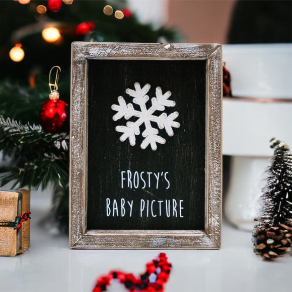 Frosty's Baby Picture Sign