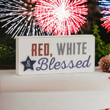 Red White and Blessed Block