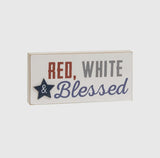 Red White and Blessed Block