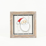 Santa and Snowflake Reversible Box Sign.