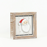 Santa and Snowflake Reversible Box Sign.