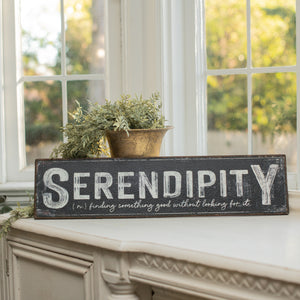 Serendipity Metal Sign.