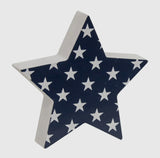 Set of 2 Fourth of July Stars and Stripes Star Sitters