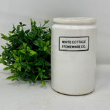White Cottage Stoneware Co. Half Pint.